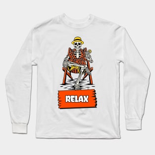 Relax Skeleton Long Sleeve T-Shirt